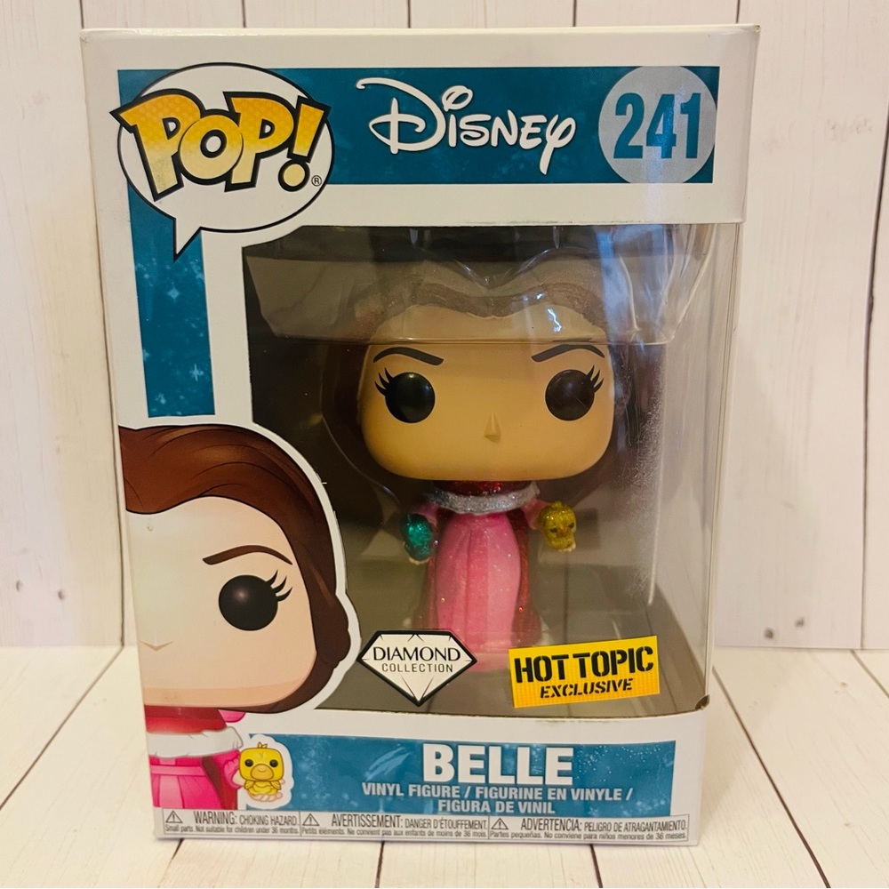 Funko POP! Disney: Beauty And The Beast Belle #241Diamond Collection Hot Topic
